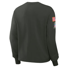 Baltimore Ravens Women's 2025 Salute to Service Sideline Dri-FIT Long Sleeve T-Shirt - Dark Green | Nike discount