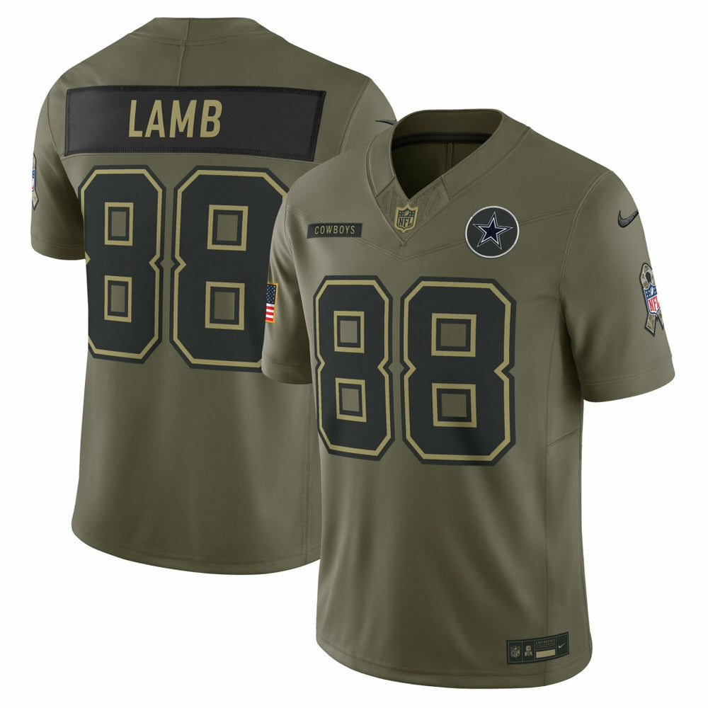CeeDee Lamb Dallas Cowboys 2025 Salute to Service Limited Jersey - Olive | Nike outlet