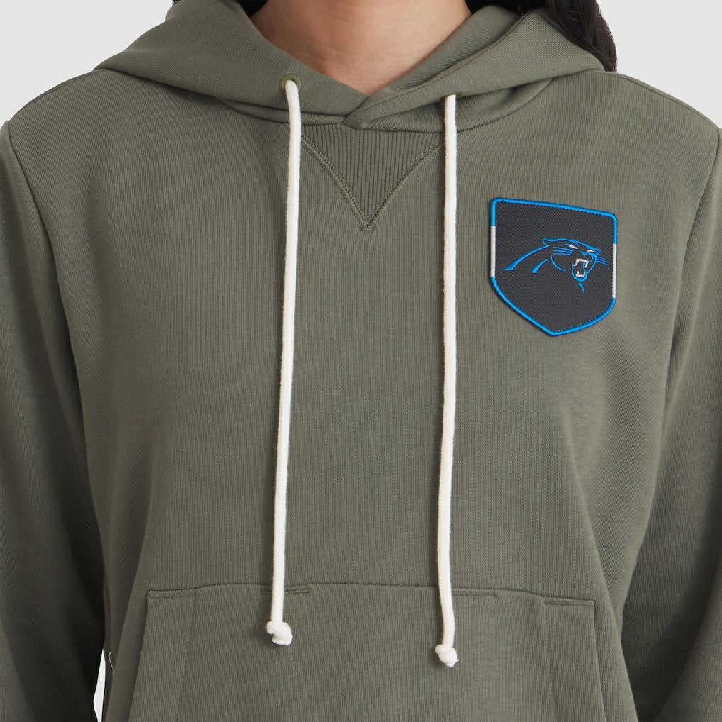 Carolina Panthers Women's 2025 Salute to Service Sideline Standard Issue Dri-FIT Hoodie - Olive | Nike for sale