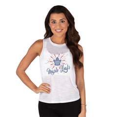 Toronto Maple Leafs Concepts Sport Women's Infuse Knit Tank Top White
