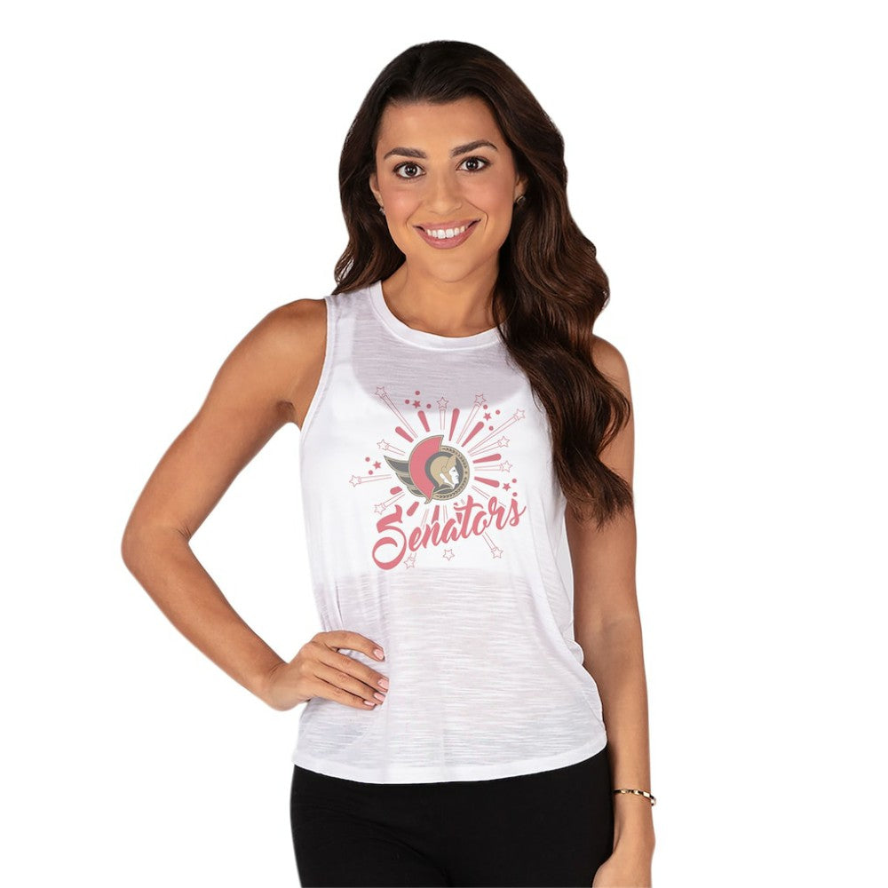 Ottawa Senators Concepts Sport Women's Infuse Knit Tank Top White