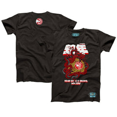 Atlanta Hawks NBALab x Hyperfly Unisex Year of the Snake Lunar New Year Collection T-Shirt - Heather Black discount