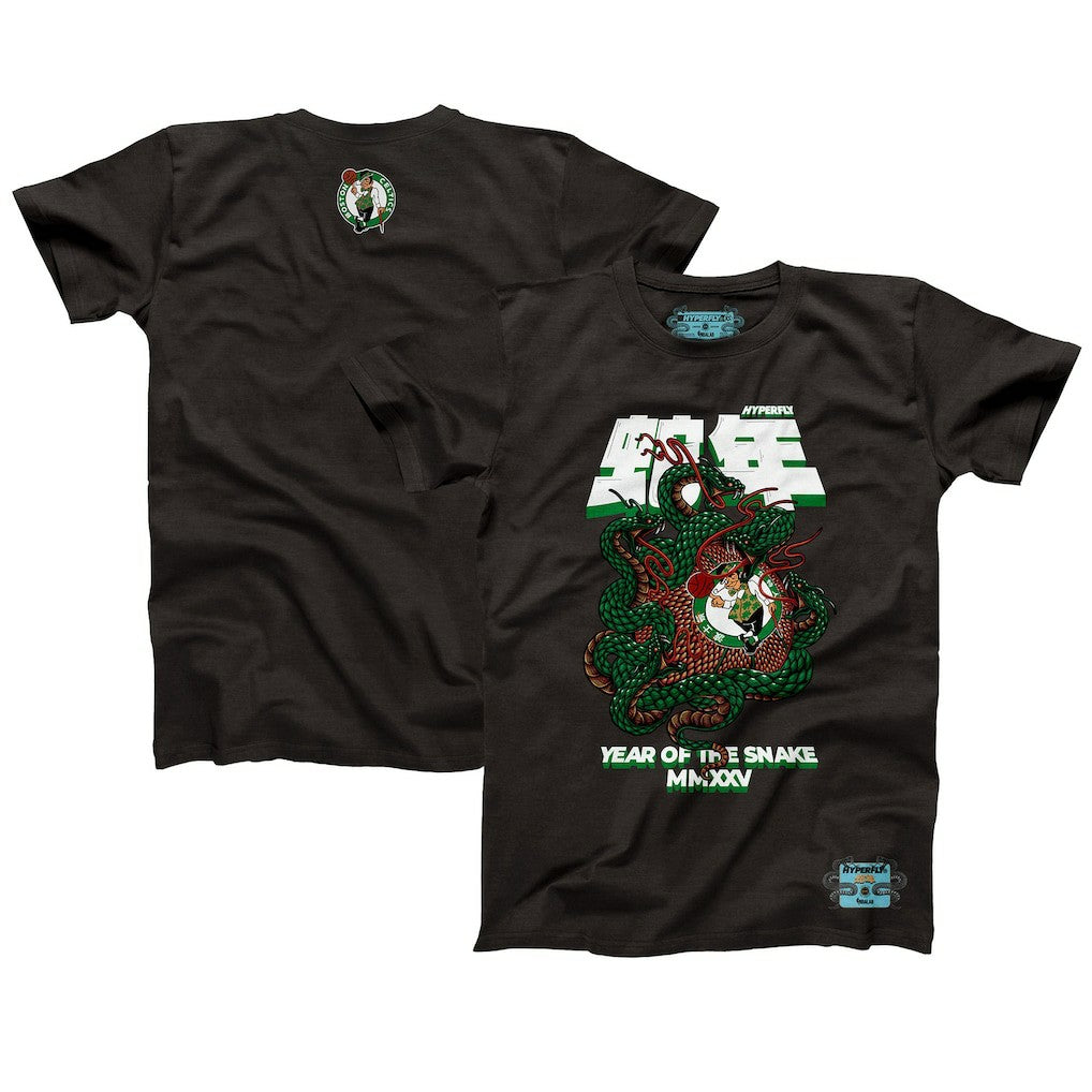 Boston Celtics NBALab x Hyperfly Unisex Year of the Snake Lunar New Year Collection T-Shirt - Heather Black online