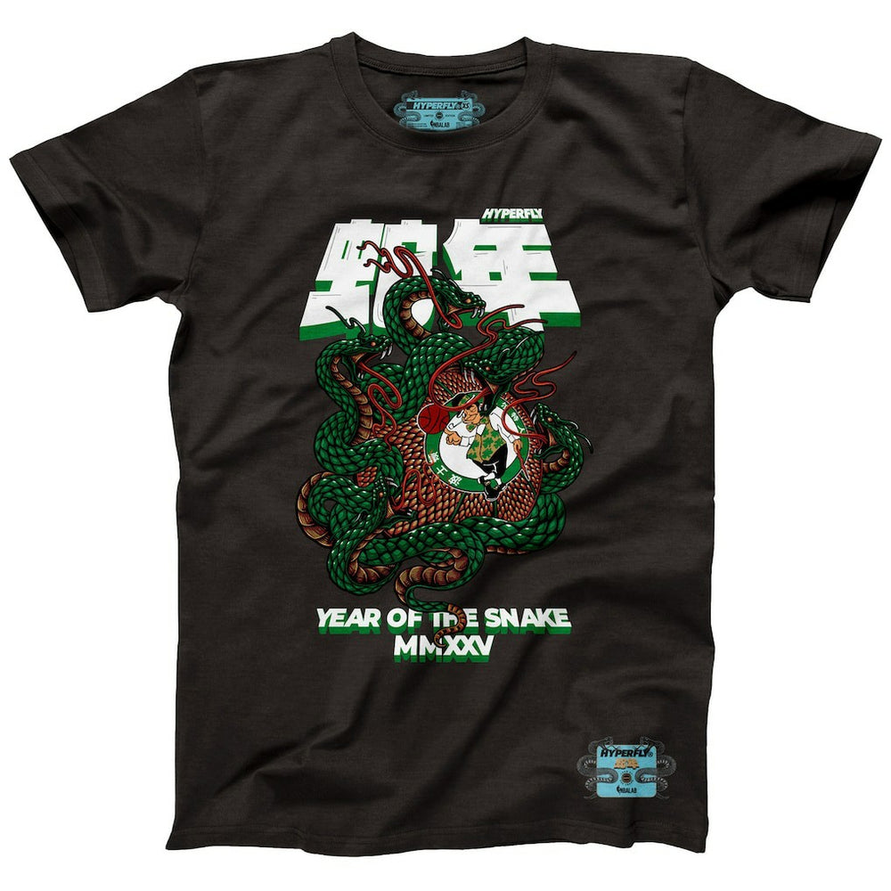 Boston Celtics NBALab x Hyperfly Unisex Year of the Snake Lunar New Year Collection T-Shirt - Heather Black online