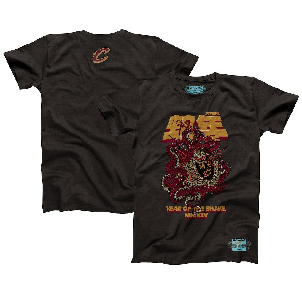 Cleveland Cavaliers NBALab x Hyperfly Unisex Year of the Snake Lunar New Year Collection T-Shirt sale - Heather Black on sale