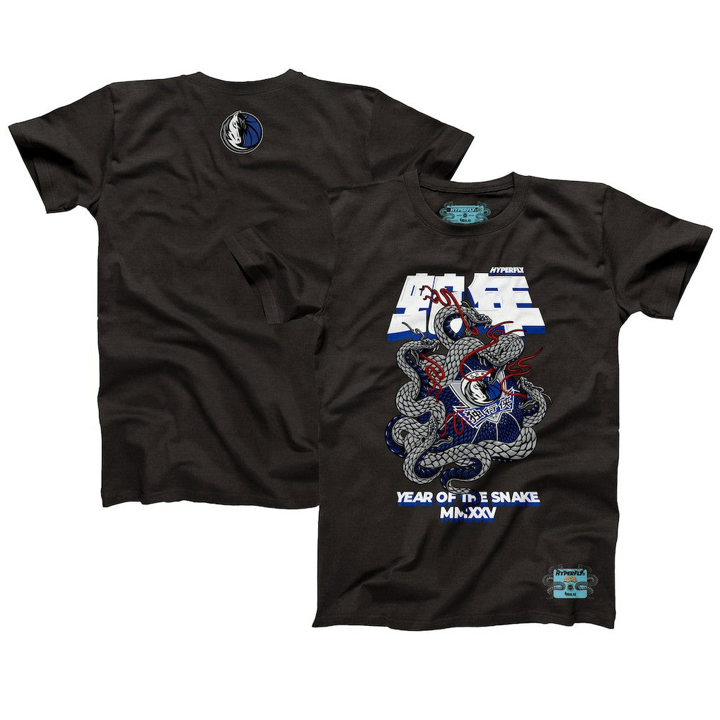 Dallas Mavericks NBALab x Hyperfly Unisex Year of the Snake Lunar New Year Collection T-Shirt sale - Heather Black online