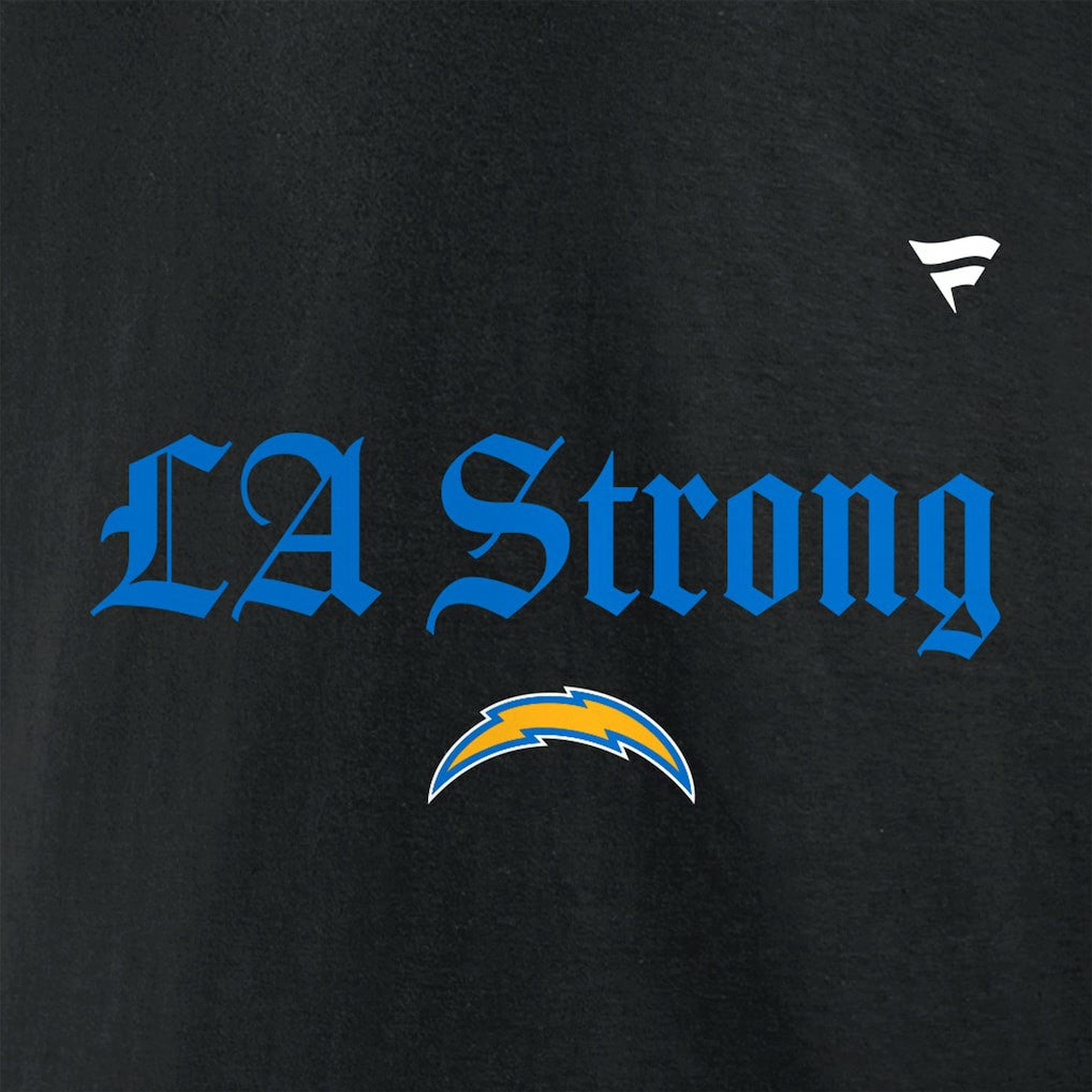 Los Angeles Chargers Unisex LA Strong T-Shirt - Black on sale