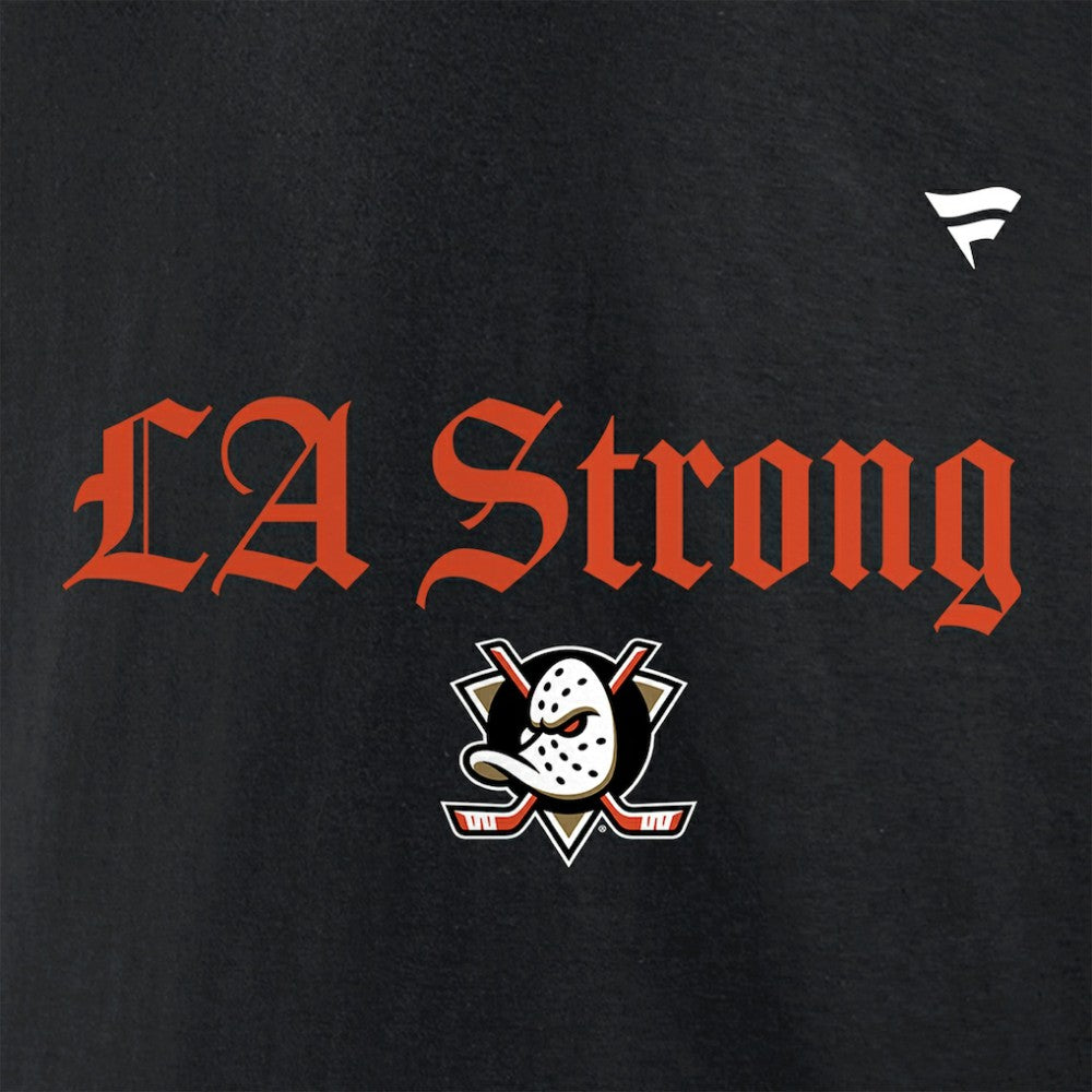 Anaheim Ducks Fanatics Unisex LA Strong T-Shirt Black