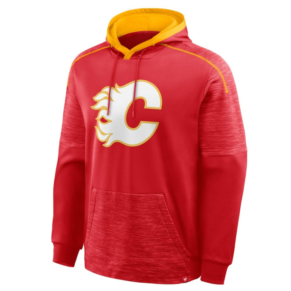 Calgary Flames Fanatics Goaltender Defender Pullover Hoodie Red