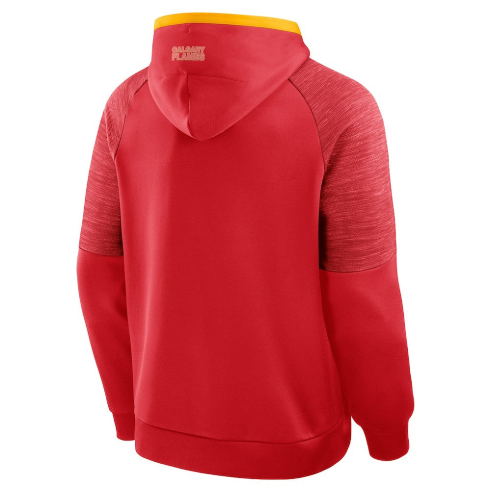 Calgary Flames Fanatics Goaltender Defender Pullover Hoodie Red