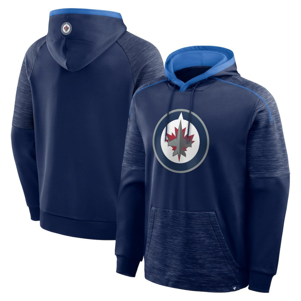 Winnipeg Jets Fanatics Goaltender Defender Pullover Hoodie Navy