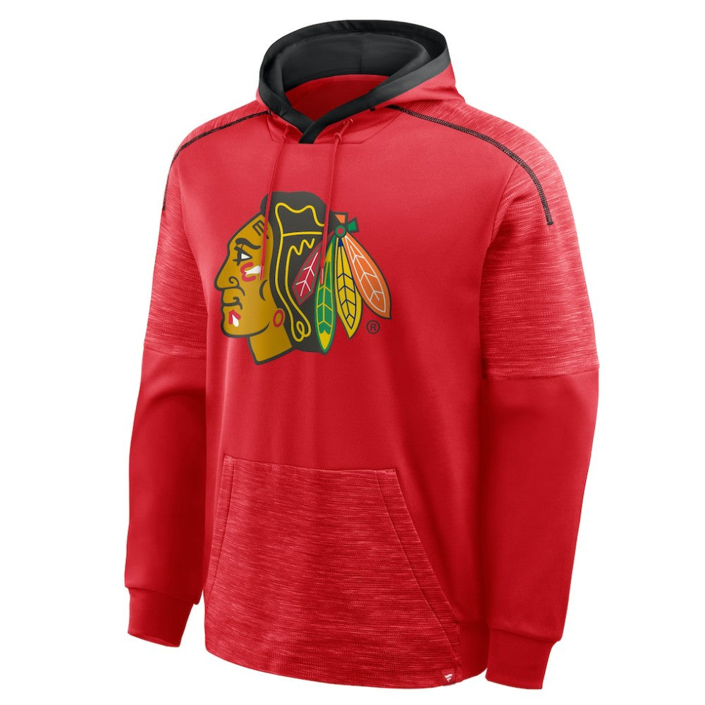 Chicago Blackhawks Fanatics Goaltender Defender Pullover Hoodie Red