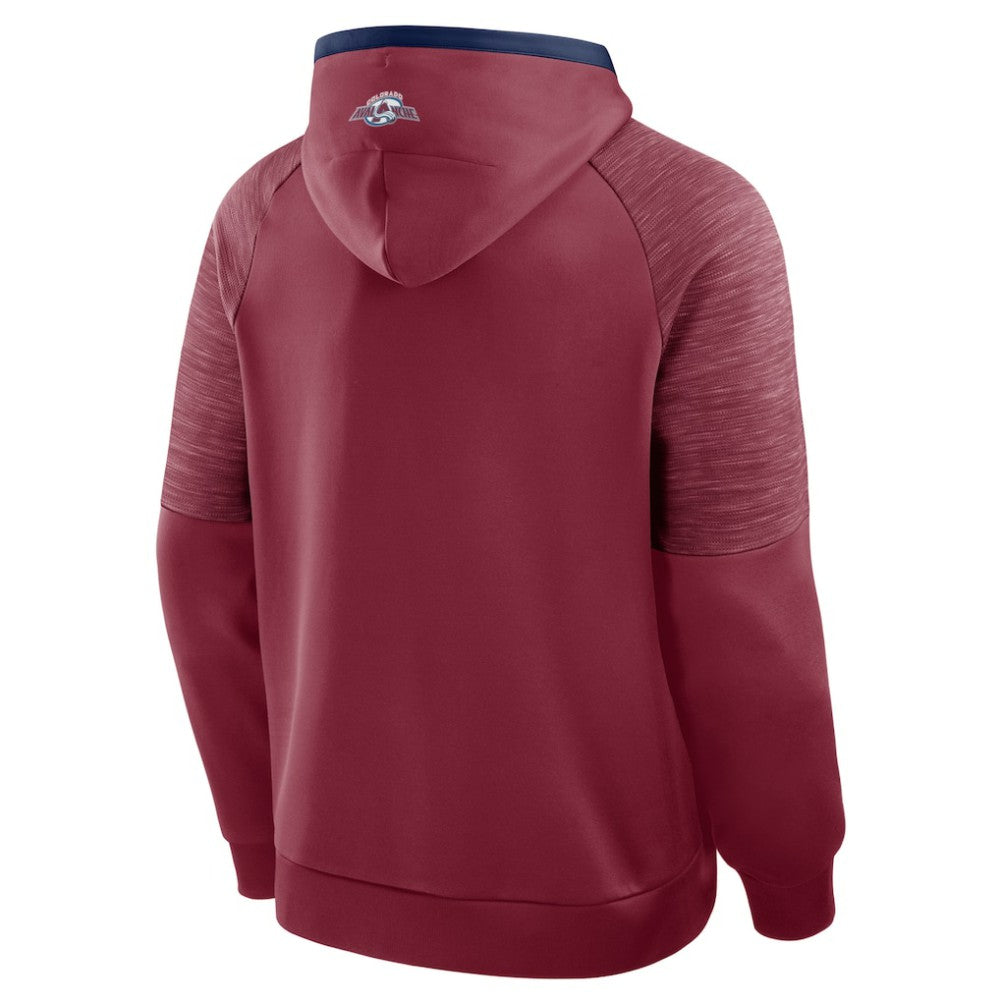 Colorado Avalanche Fanatics Goaltender Defender Pullover Hoodie Burgundy