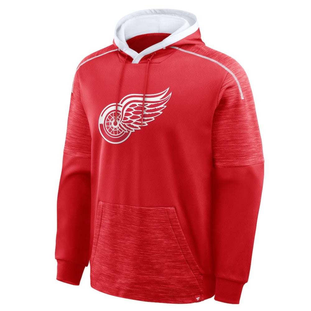Detroit Red Wings Fanatics Goaltender Defender Pullover Hoodie Red