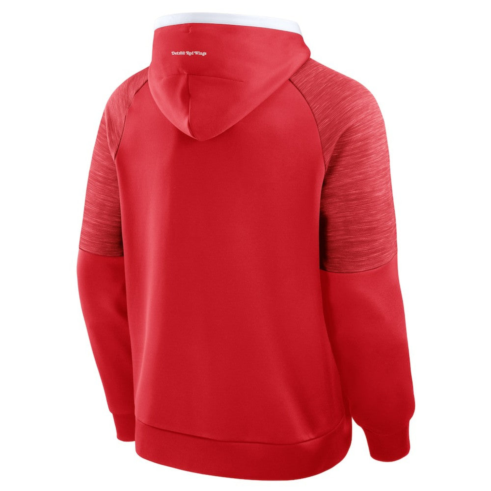 Detroit Red Wings Fanatics Goaltender Defender Pullover Hoodie Red