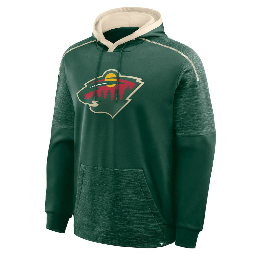 Minnesota Wild Fanatics Goaltender Defender Pullover Hoodie Green