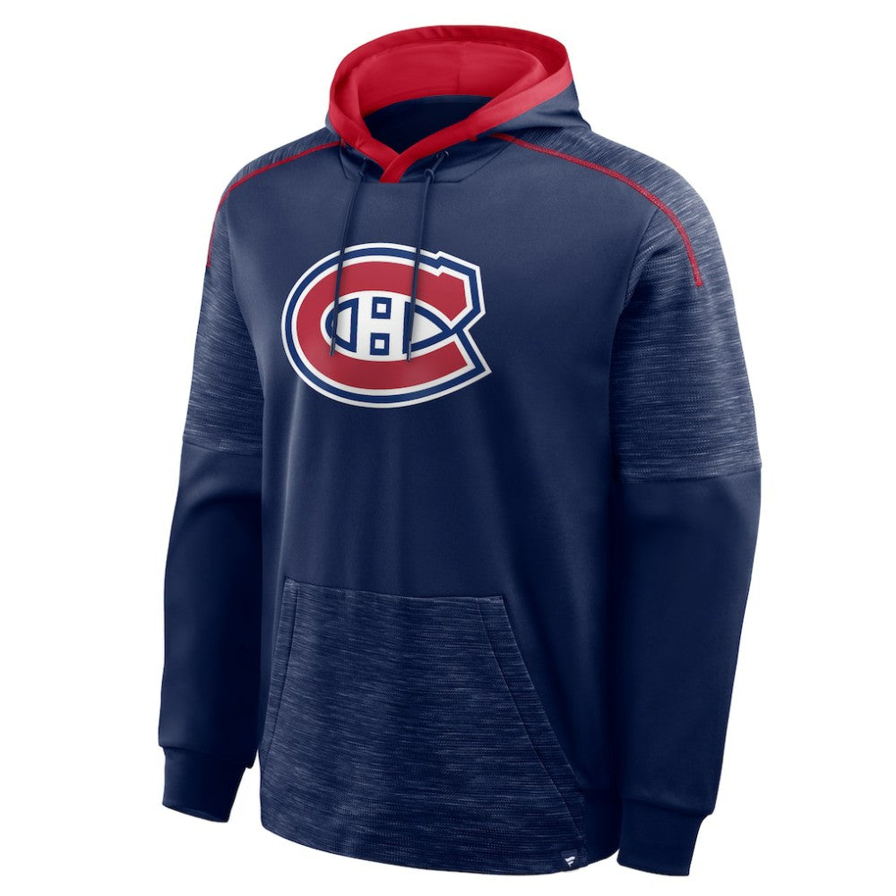 Montreal Canadiens Fanatics Goaltender Defender Pullover Hoodie Navy
