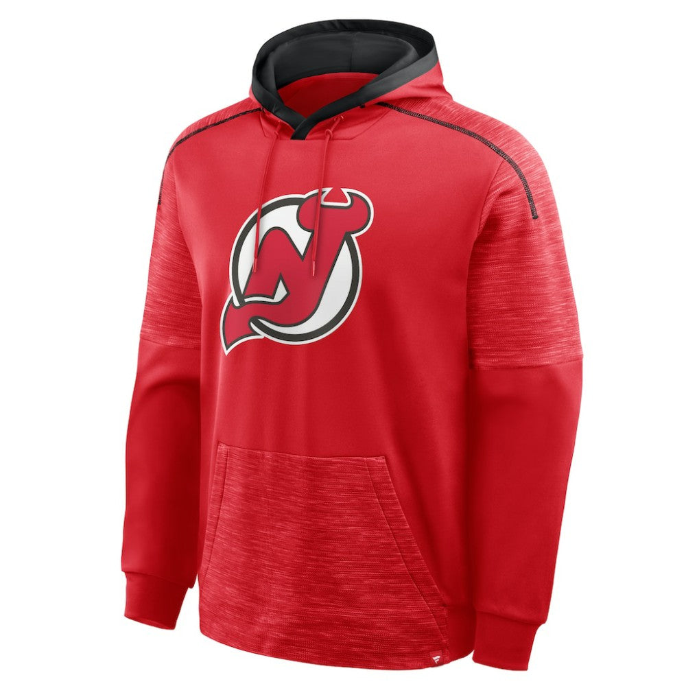 New Jersey Devils Fanatics Goaltender Defender Pullover Hoodie Red