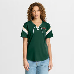 Minnesota Wild Fanatics Women's Offside Athena T-Shirt Green