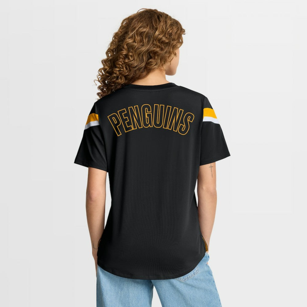 Pittsburgh Penguins Fanatics Women's Offside Athena T-Shirt Black