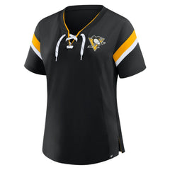Pittsburgh Penguins Fanatics Women's Offside Athena T-Shirt Black