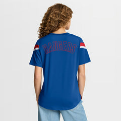 New York Rangers Fanatics Women's Offside Athena T-Shirt Blue