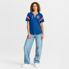 New York Rangers Fanatics Women's Offside Athena T-Shirt Blue
