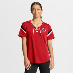 New Jersey Devils Fanatics Women's Offside Athena T-Shirt Red
