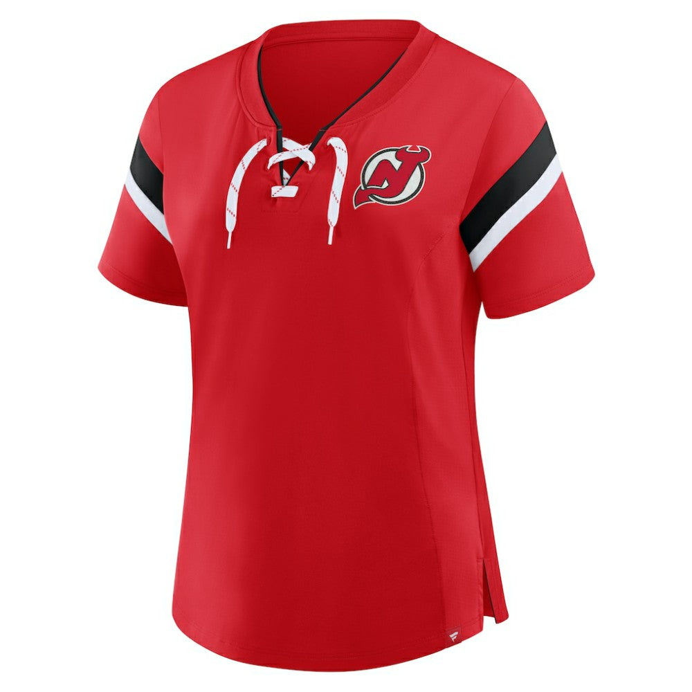 New Jersey Devils Fanatics Women's Offside Athena T-Shirt Red