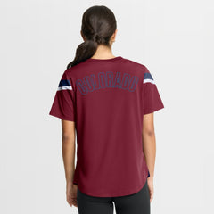 Colorado Avalanche Fanatics Women's Offside Athena T-Shirt Burgundy