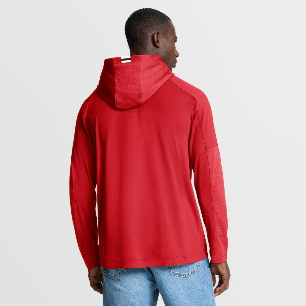 New Jersey Devils Fanatics Penalty Shot Long Sleeve Hoodie T-Shirt Red