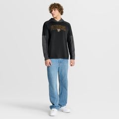 Pittsburgh Penguins Fanatics Penalty Shot Long Sleeve Hoodie T-Shirt Black