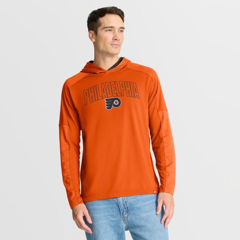 Philadelphia Flyers Fanatics Penalty Shot Long Sleeve Hoodie T-Shirt Orange