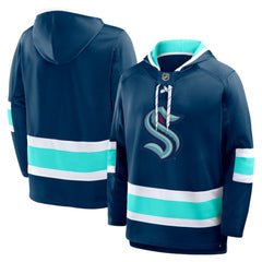 Seattle Kraken Fanatics Prime Time Fleece Hoodie Deep Sea Blue