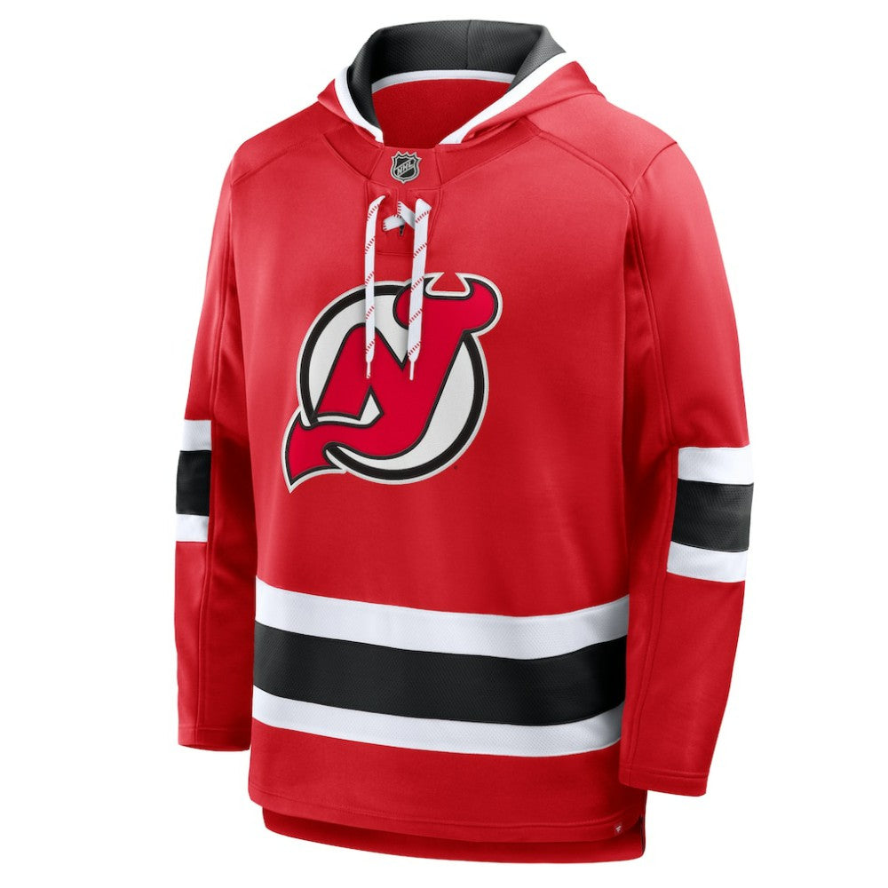 New Jersey Devils Fanatics Prime Time Fleece Hoodie Red