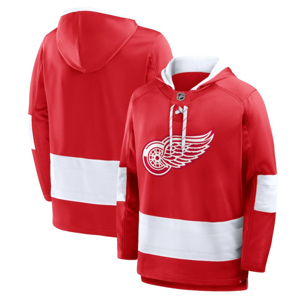 Detroit Red Wings Fanatics Prime Time Fleece Hoodie Red