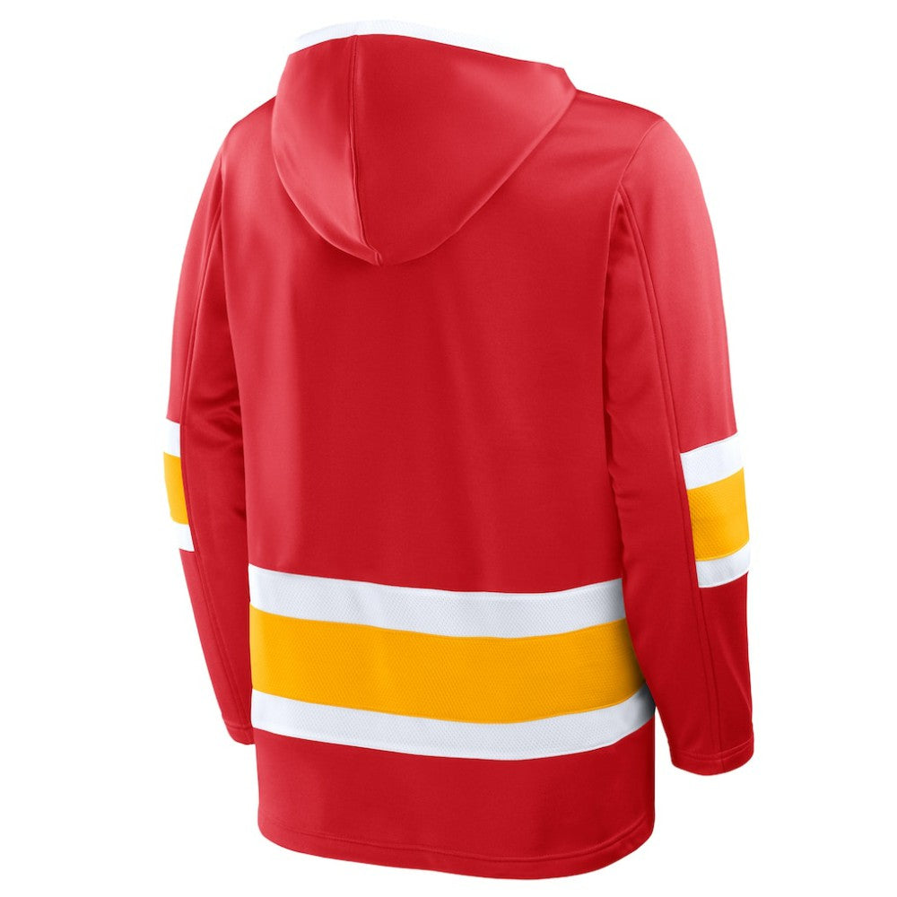 Calgary Flames Fanatics Prime Time Fleece Hoodie Red