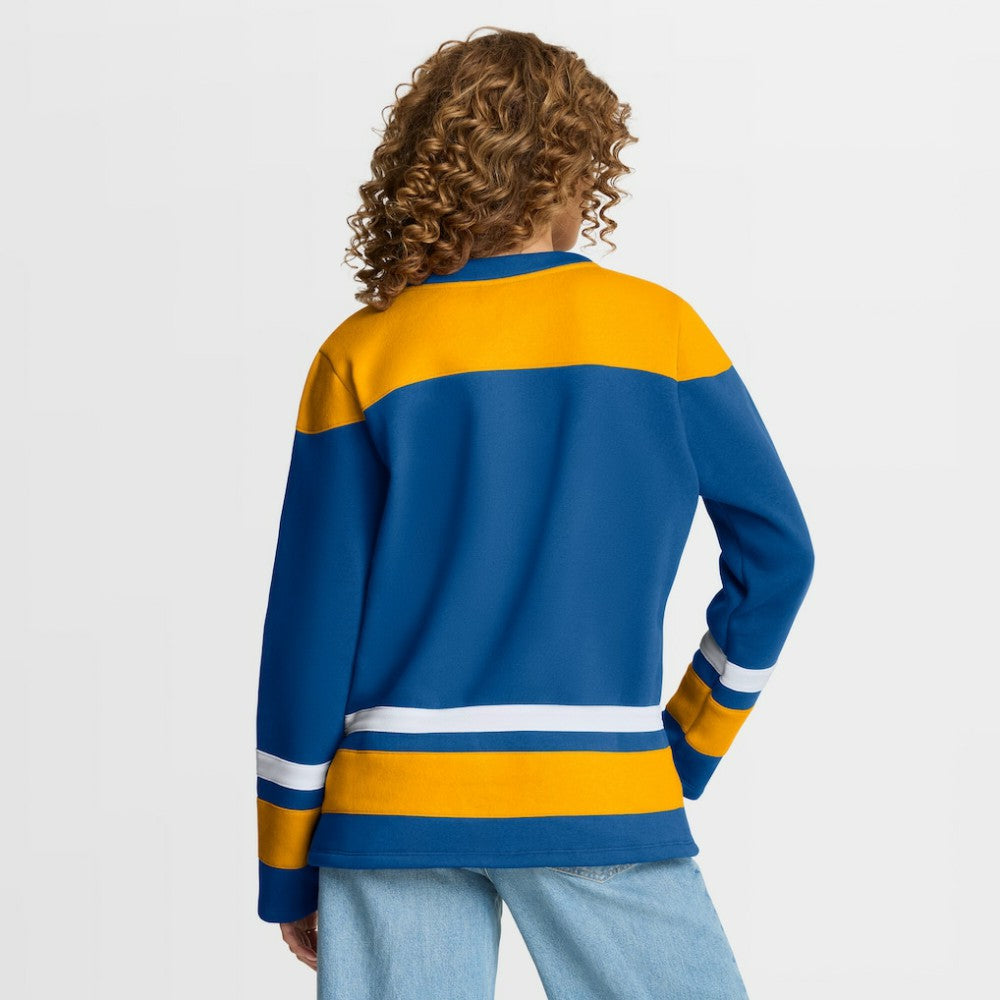 St. Louis Blues Fanatics Women's Icing Long Sleeve Lace Up Sweatshirt Blue