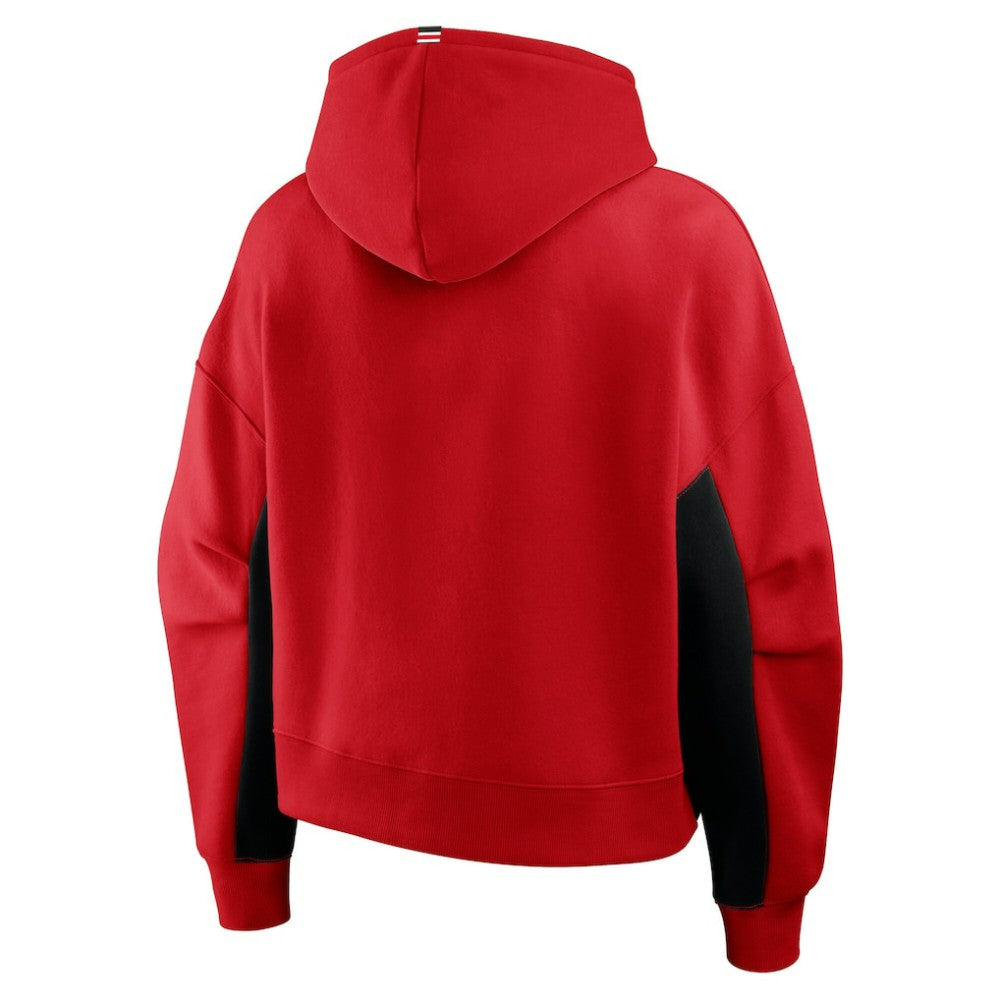 Carolina Hurricanes Fanatics Women's Back Check Boxy Hoodie Red