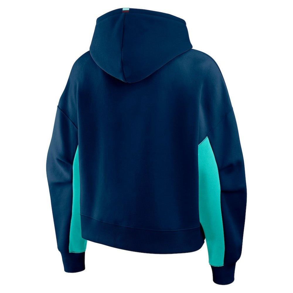 Seattle Kraken Fanatics Women's Back Check Boxy Hoodie Navy