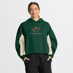 Minnesota Wild Fanatics Women's Back Check Boxy Hoodie Green