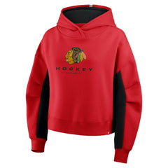 Chicago Blackhawks Fanatics Women's Back Check Boxy Hoodie Red