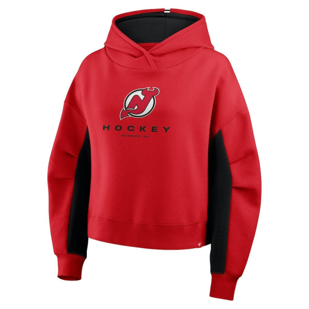 New Jersey Devils Fanatics Women's Back Check Boxy Hoodie Red