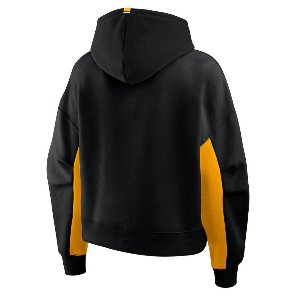 Pittsburgh Penguins Fanatics Women's Back Check Boxy Hoodie Black