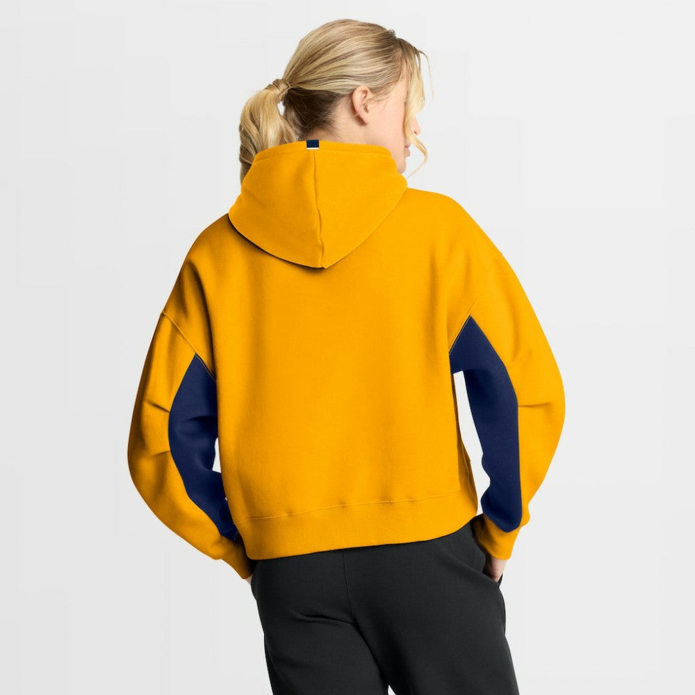 Nashville Predators Fanatics Women's Back Check Boxy Hoodie Gold