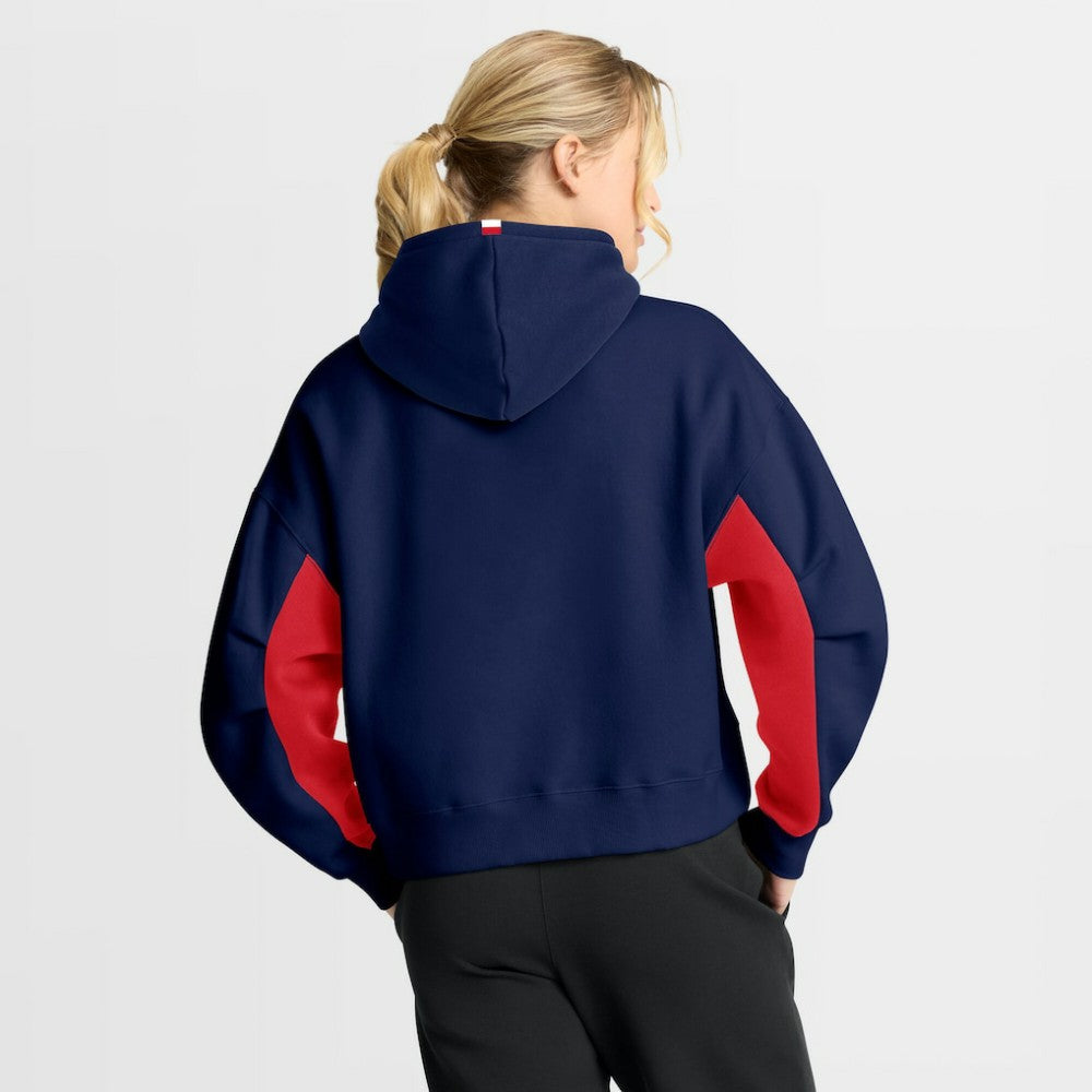 Columbus Blue Jackets Fanatics Women's Back Check Boxy Hoodie Navy