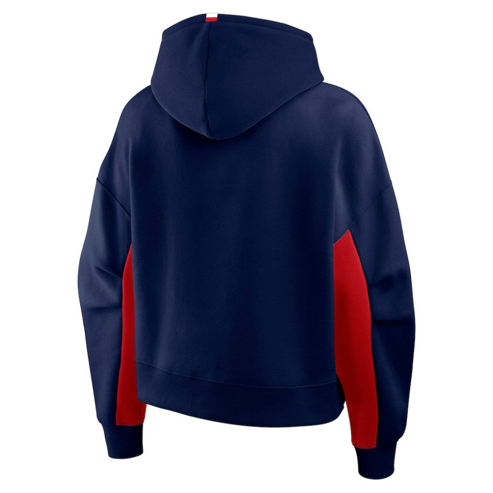 Columbus Blue Jackets Fanatics Women's Back Check Boxy Hoodie Navy