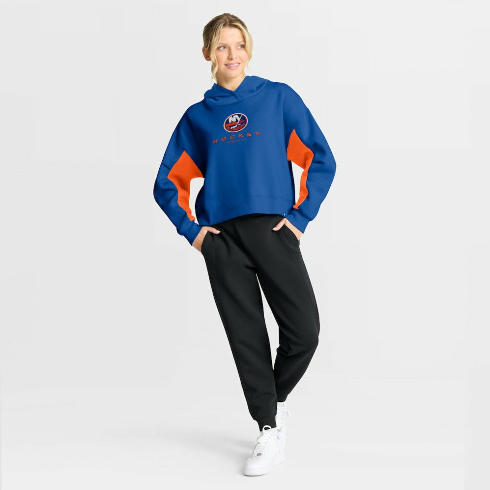 New York Islanders Fanatics Women's Back Check Boxy Hoodie Royal