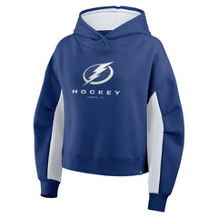 Tampa Bay Lightning Fanatics Women's Back Check Boxy Hoodie Blue