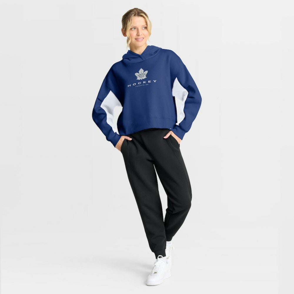 Toronto Maple Leafs Fanatics Women's Back Check Boxy Hoodie Blue